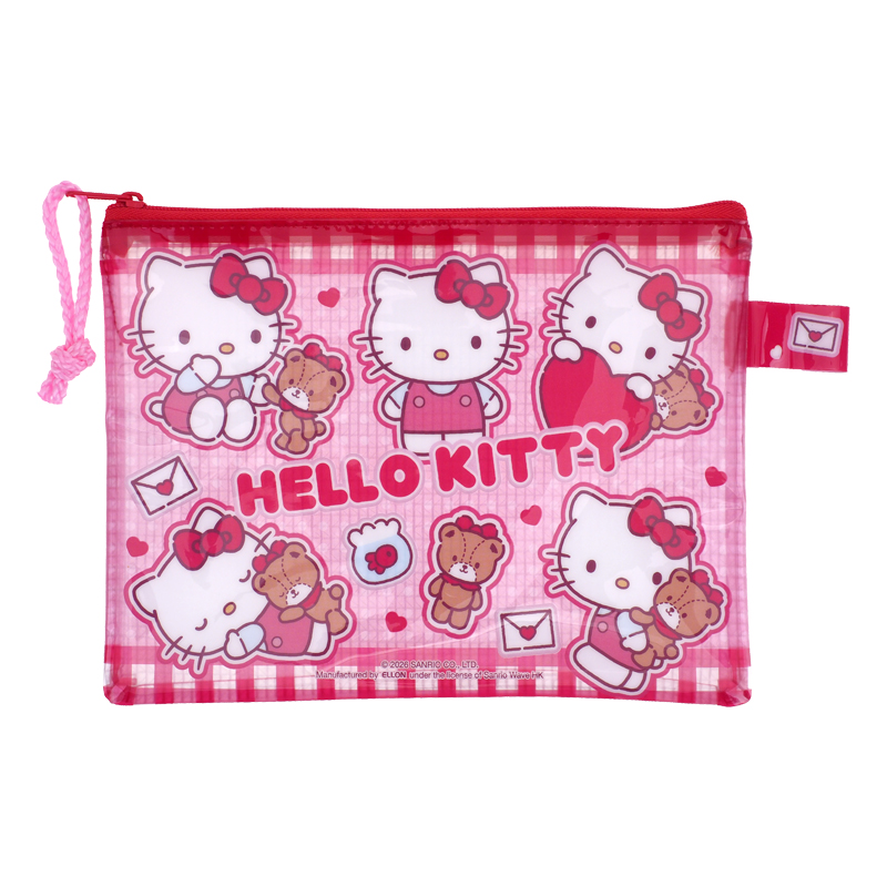 Hello Kitty PVC Mesh Bag w/ Zipper (S) PVC 面網背拉鍊文件袋 (細)