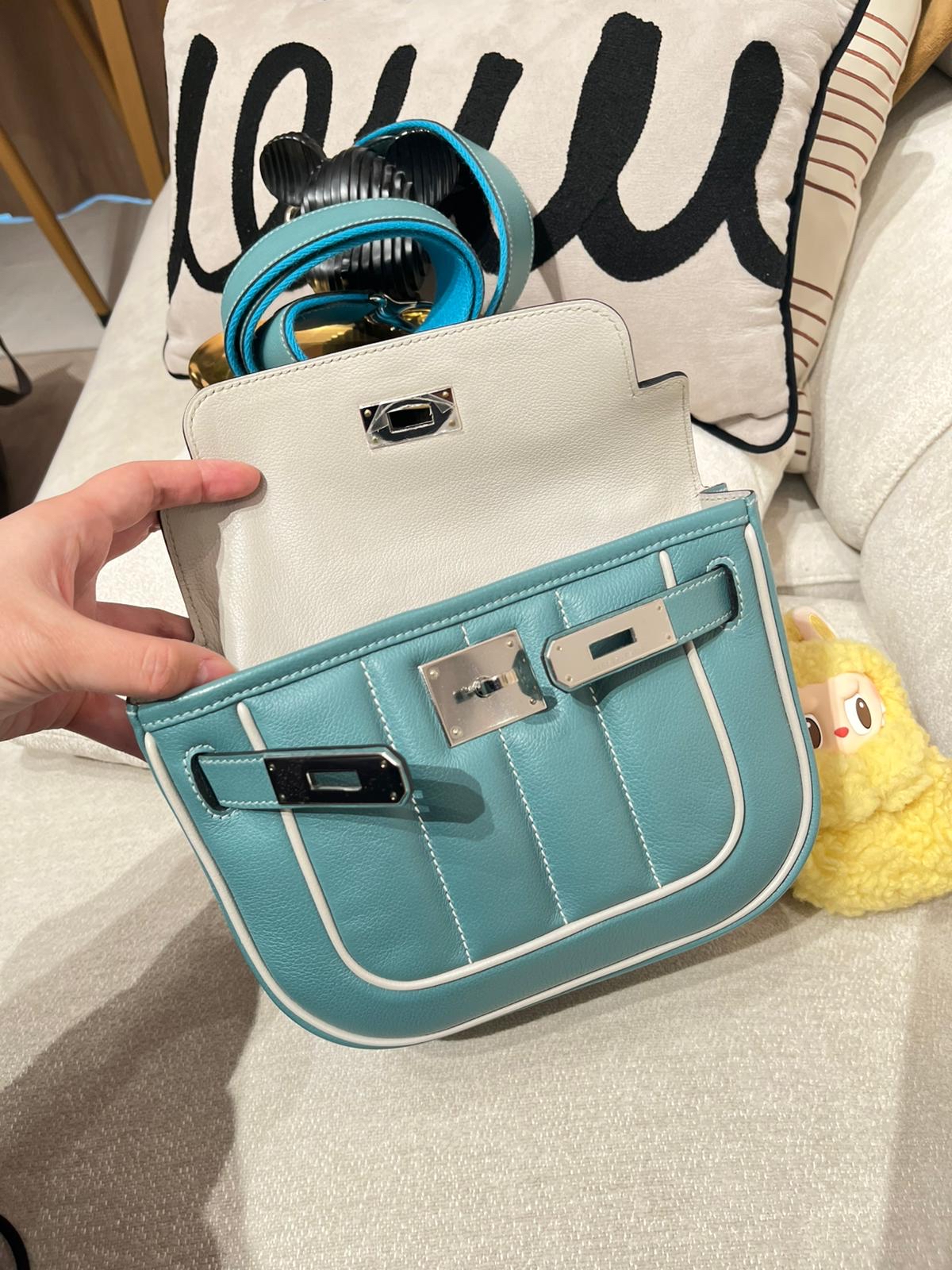  Hermes berline mini Calfskin 21cm 100%Authentic ,95%new✅dust bag✅box 