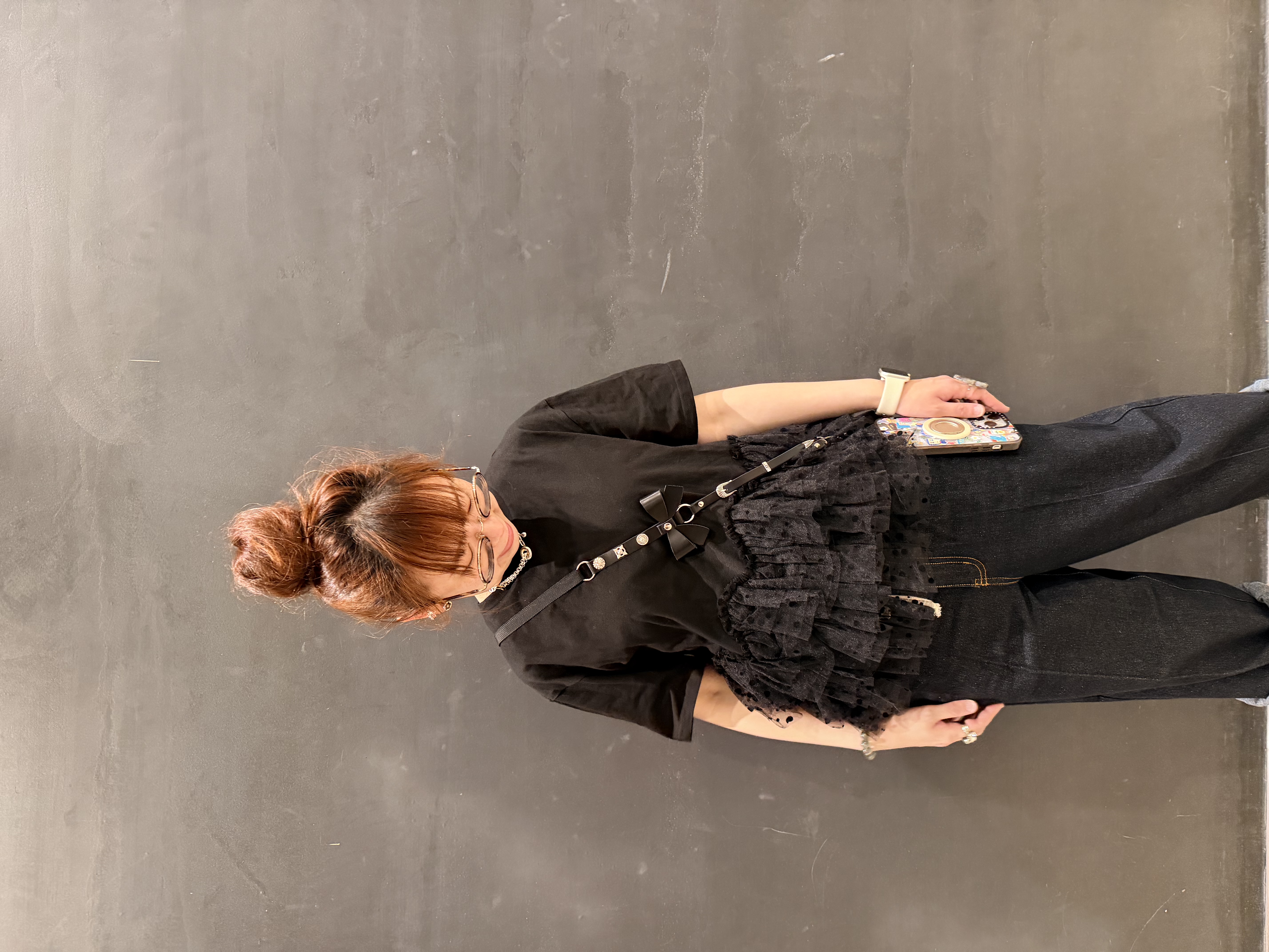 日本handmade蝴蝶結電話斜孭繩