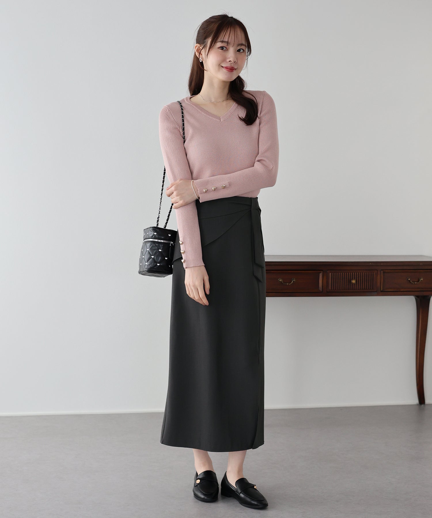 <JP> OL上班推薦！Lovely Bowknot Skirt * 3色入 <預購>