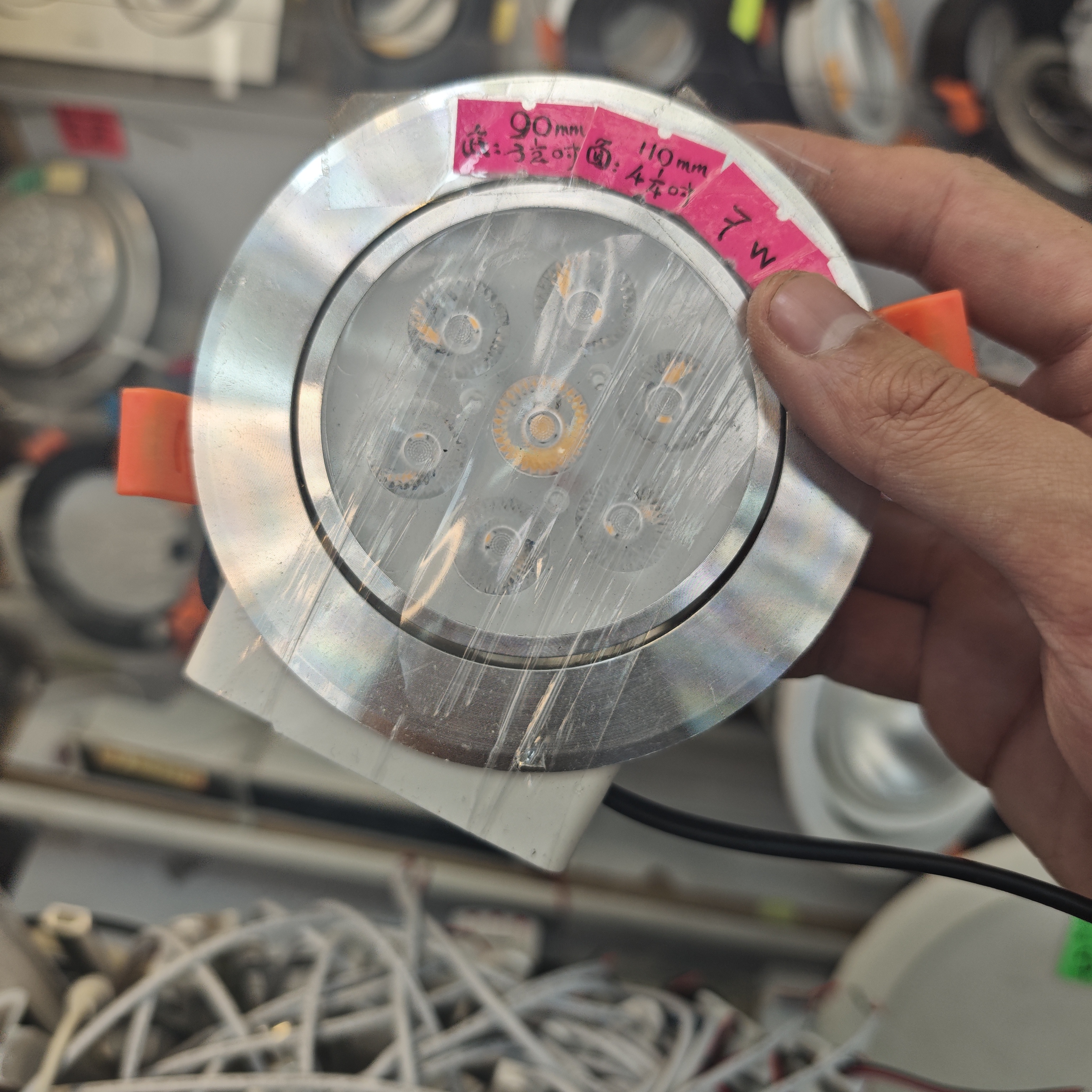 7W銀邊嵌入式射燈