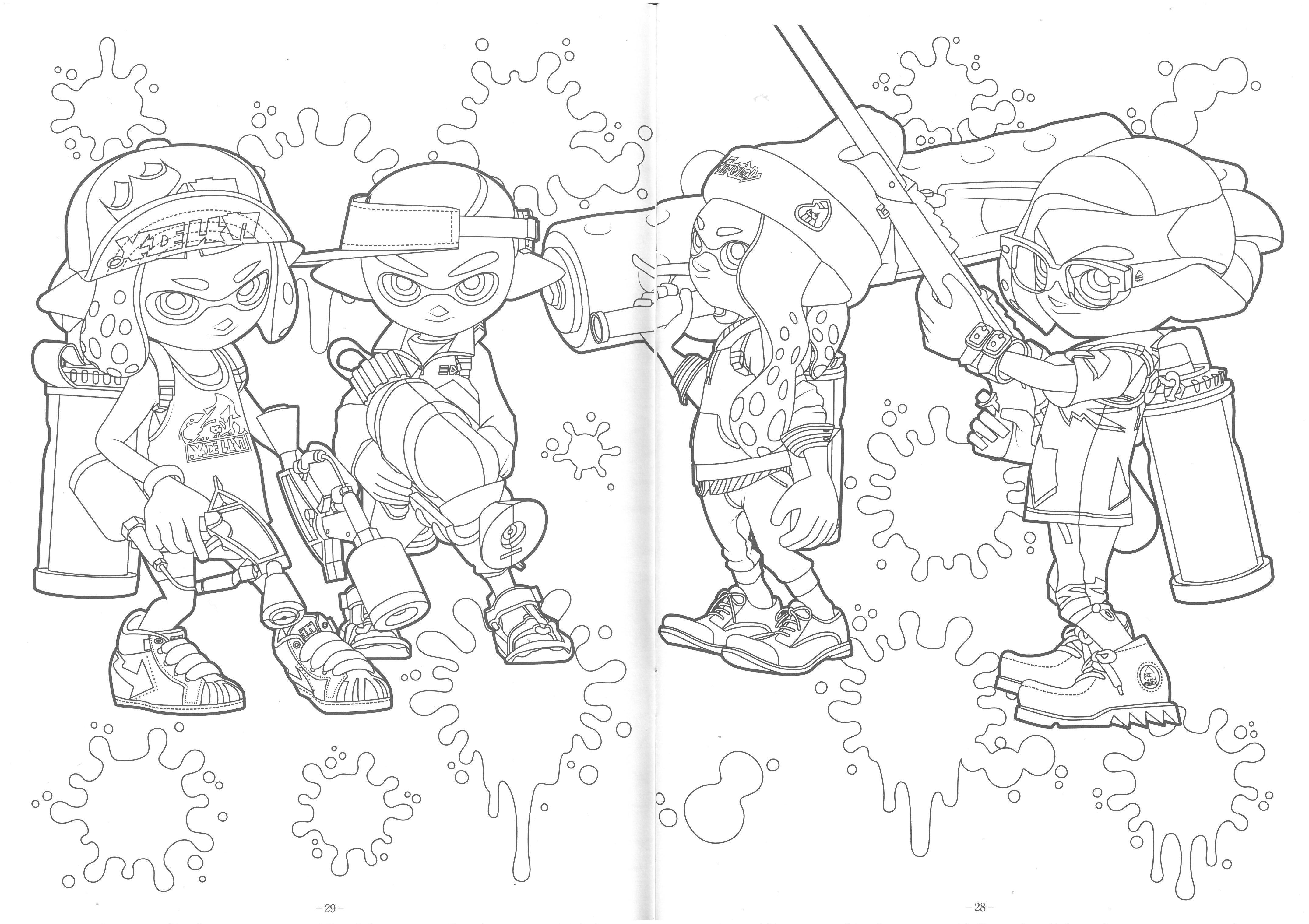 B5 填色簿 Splatoon (500-4927-02)