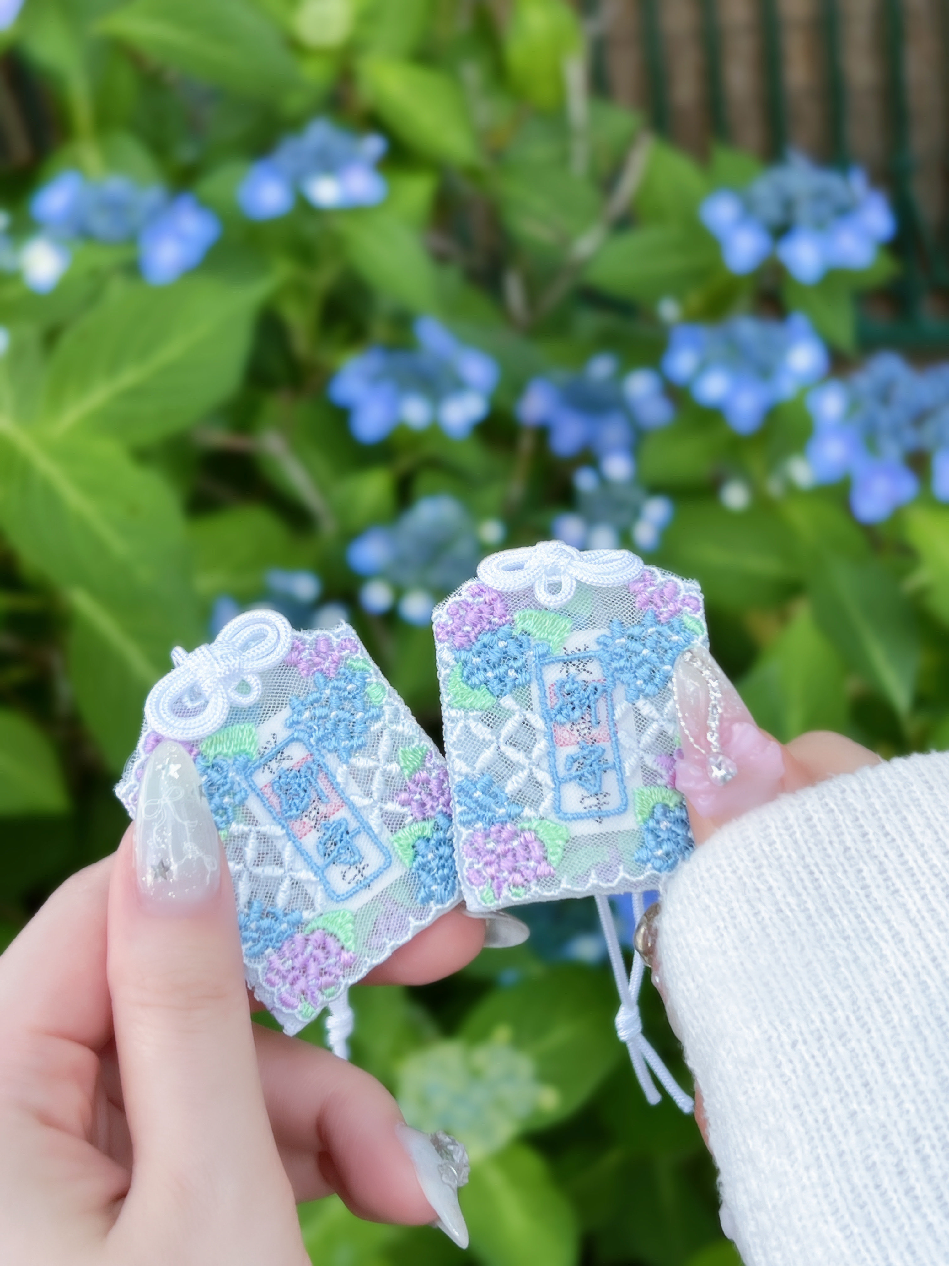 《Pre-Order》(期間限定) 紫陽花御守 あじさいレースお守｜櫻神宮