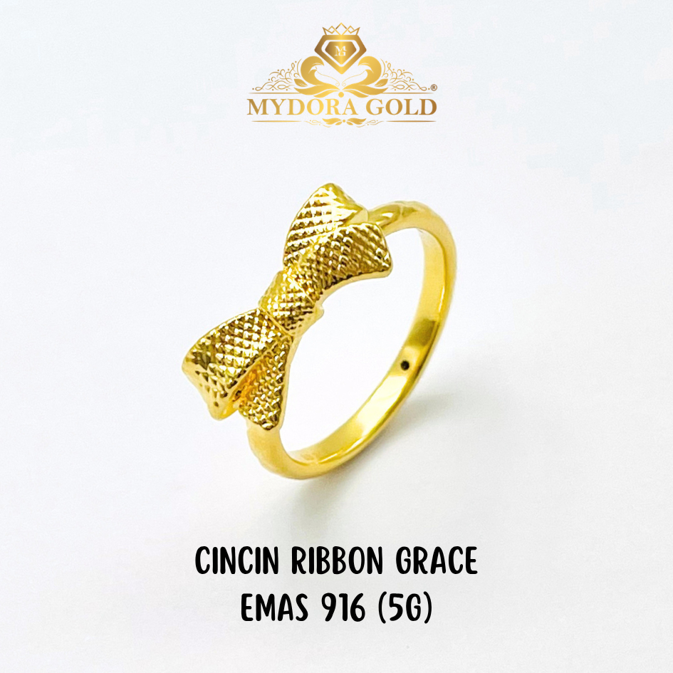 MYDORA Cincin Ribbon Grace (5G) l EMAS 916/22K