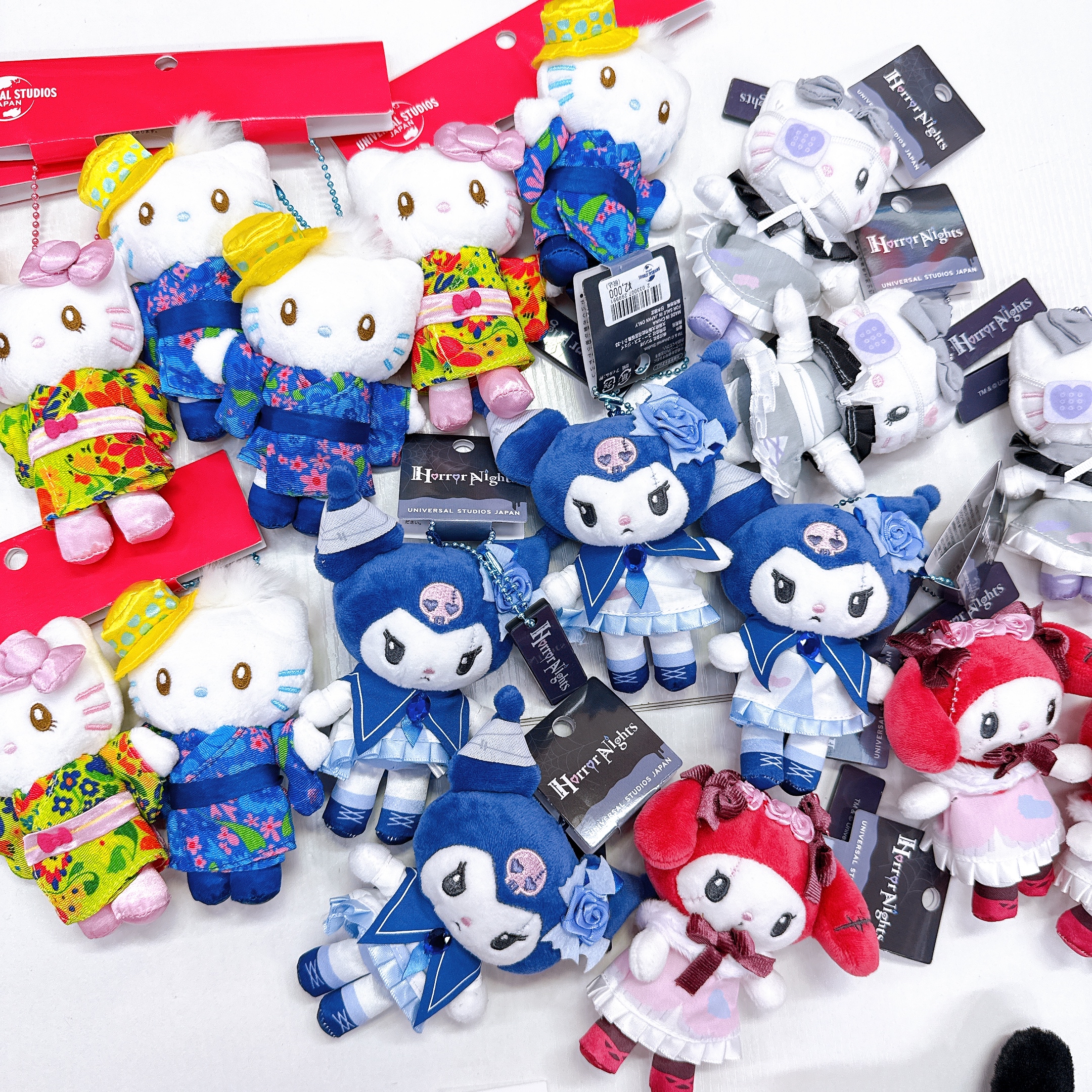 日本環球影城場內限定kitty Melody Kuromi 萬聖節系列公仔掛飾