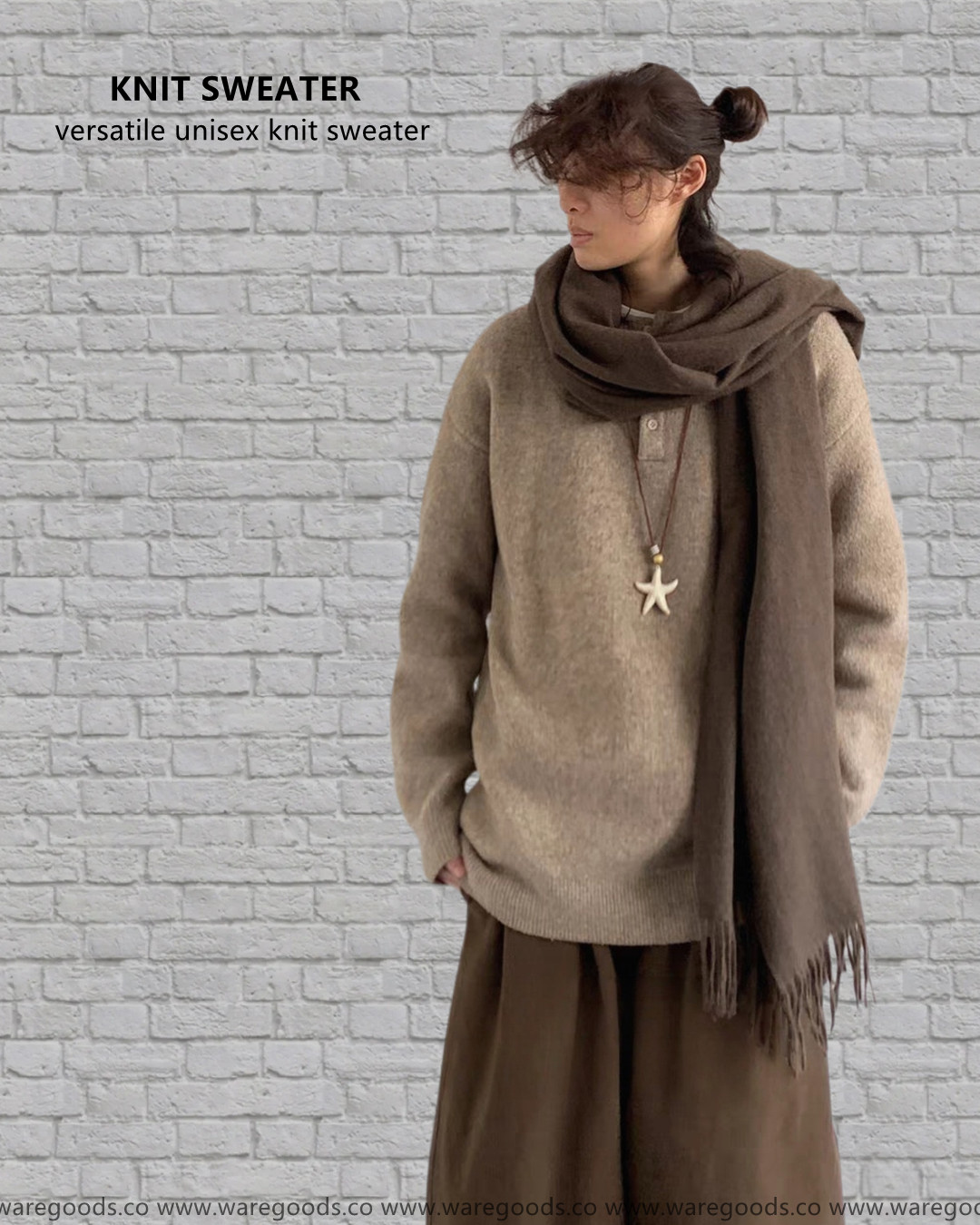 W116百搭男女款針織毛衣