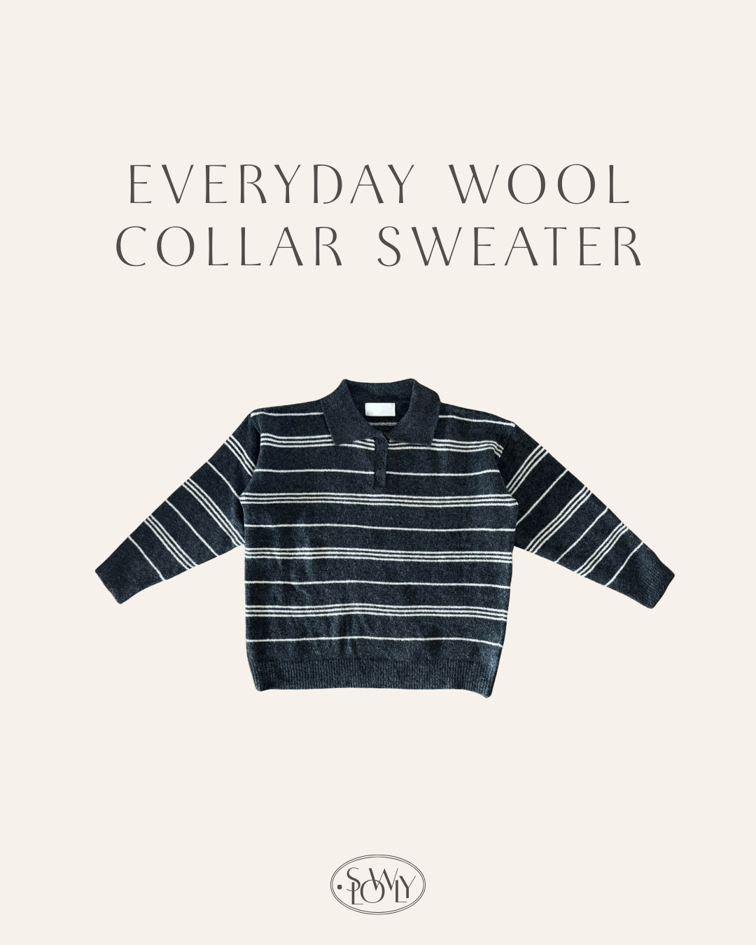 [舒適不拮肉!]日常翻領羊毛毛衣(八色入)