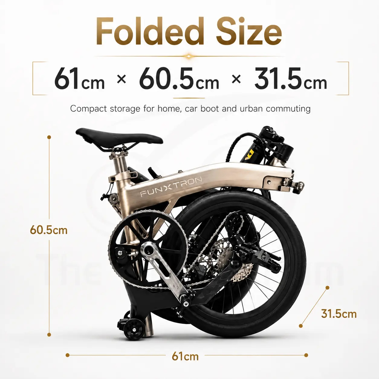 Funxtron Stardust 16” 349 Trifold bike 