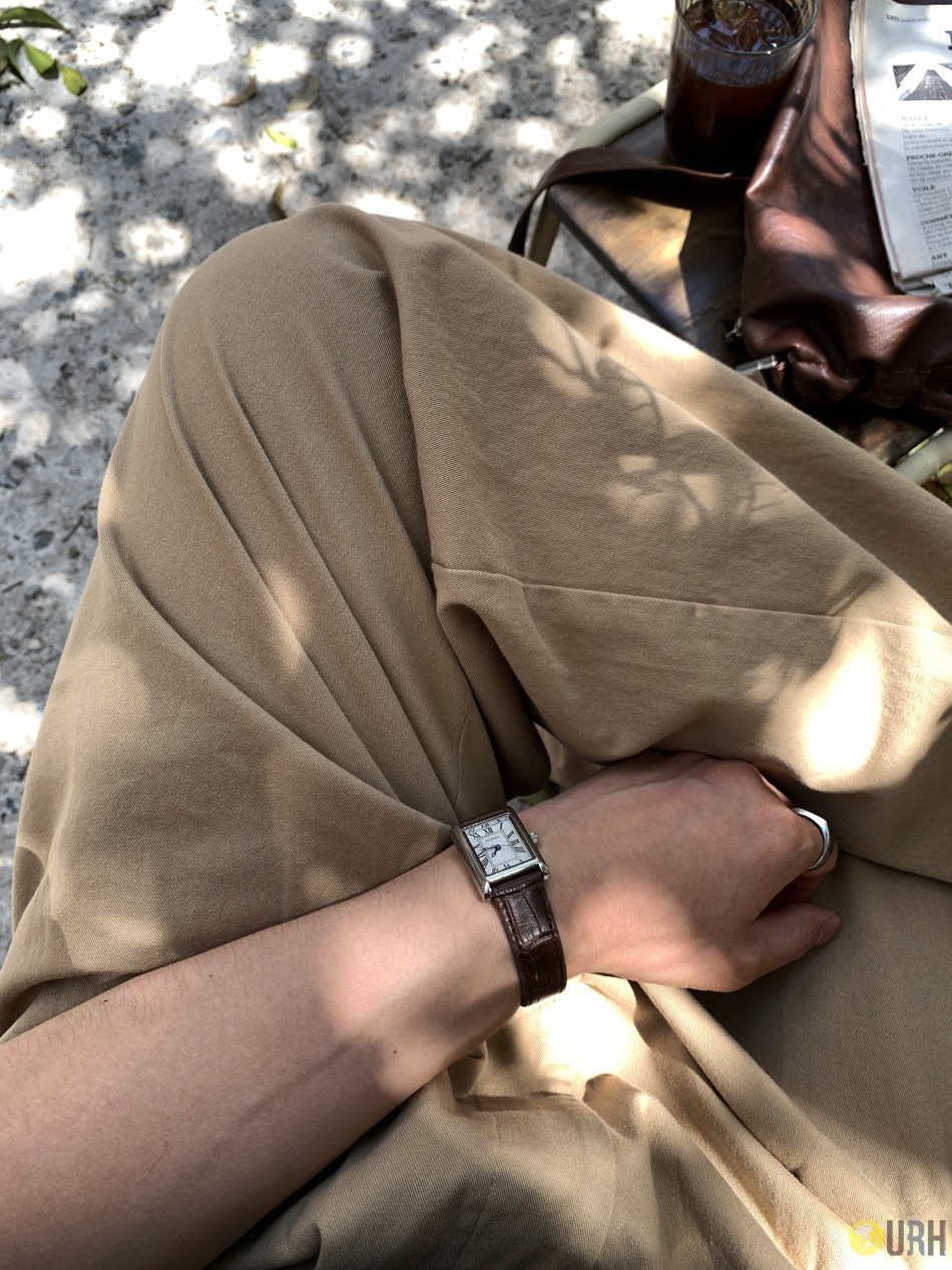 【100%保證韓國直送】韓系經典 挺括雙褶寬版棉質長褲 👖 [3 color] RL114943