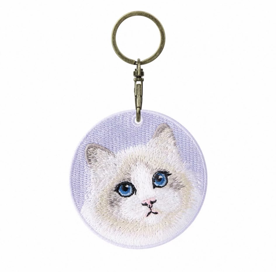 【貓類🐈】雙面刺繡吊飾
