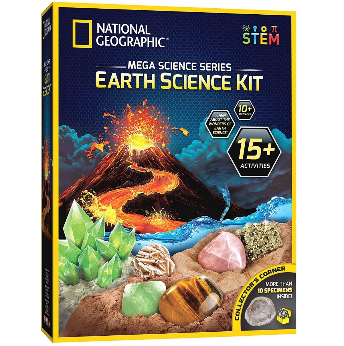 National Geographic地球科學套裝 STEM科學實驗玩具 Earth Science Kit 火山水晶龍捲風兒童益智學習套裝