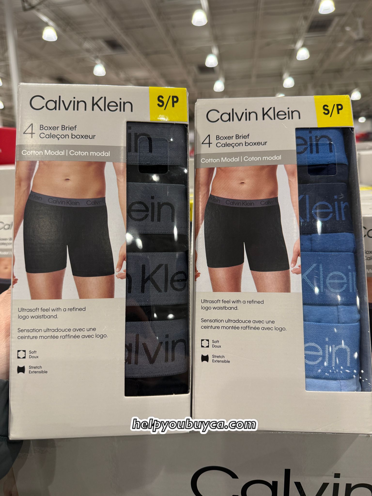 Calvin Klein Men's Modal Boxer, 4-pack 男裝平腳內褲 4件裝