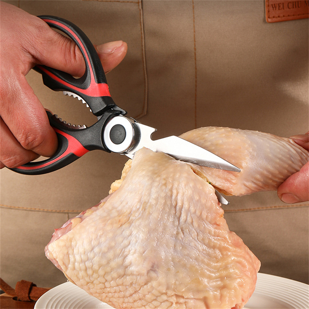 不鏽鋼廚房剪刀 2.5紅黑 UA0535