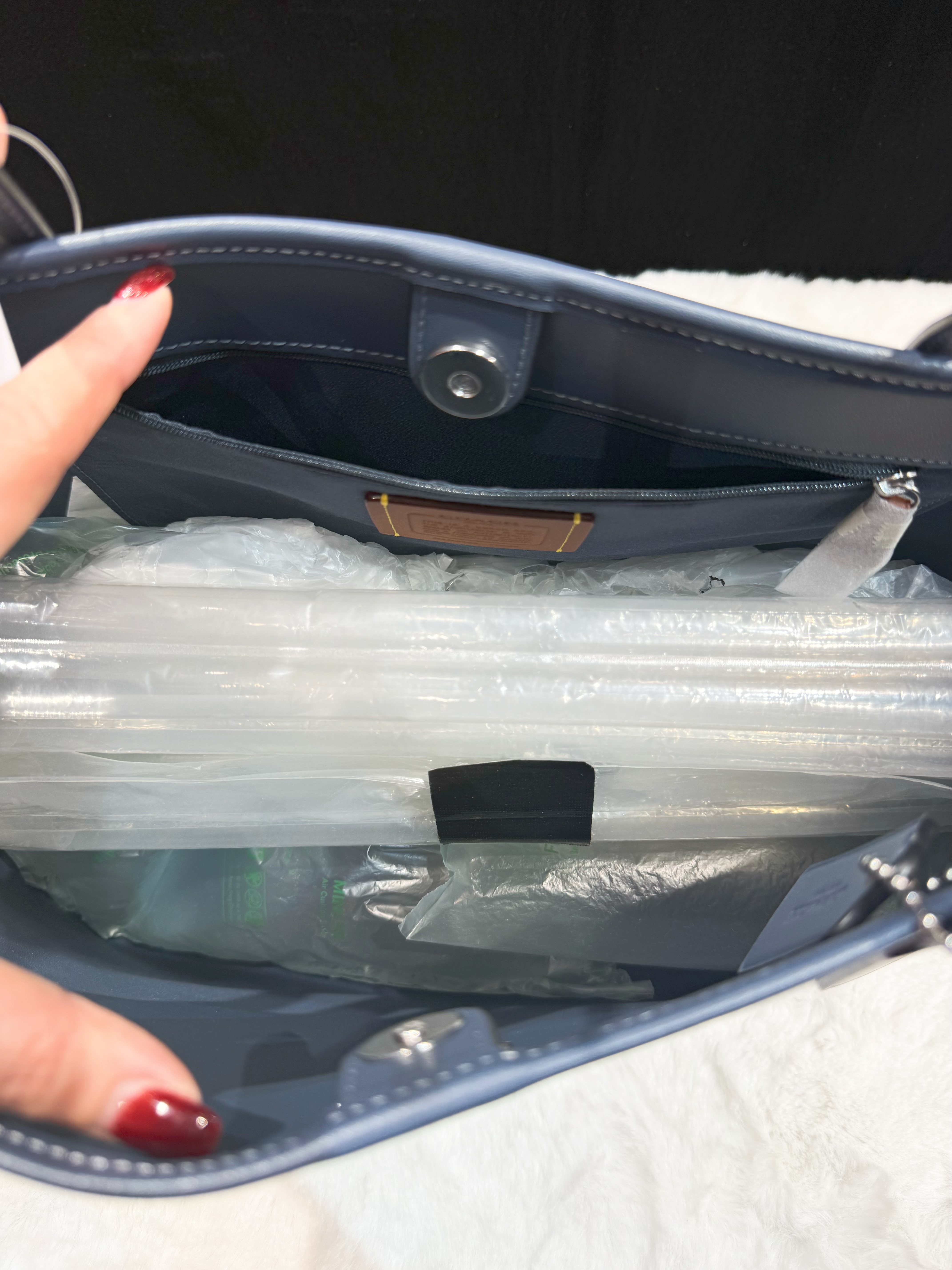 Coach city tote Pat/denim/navy/m