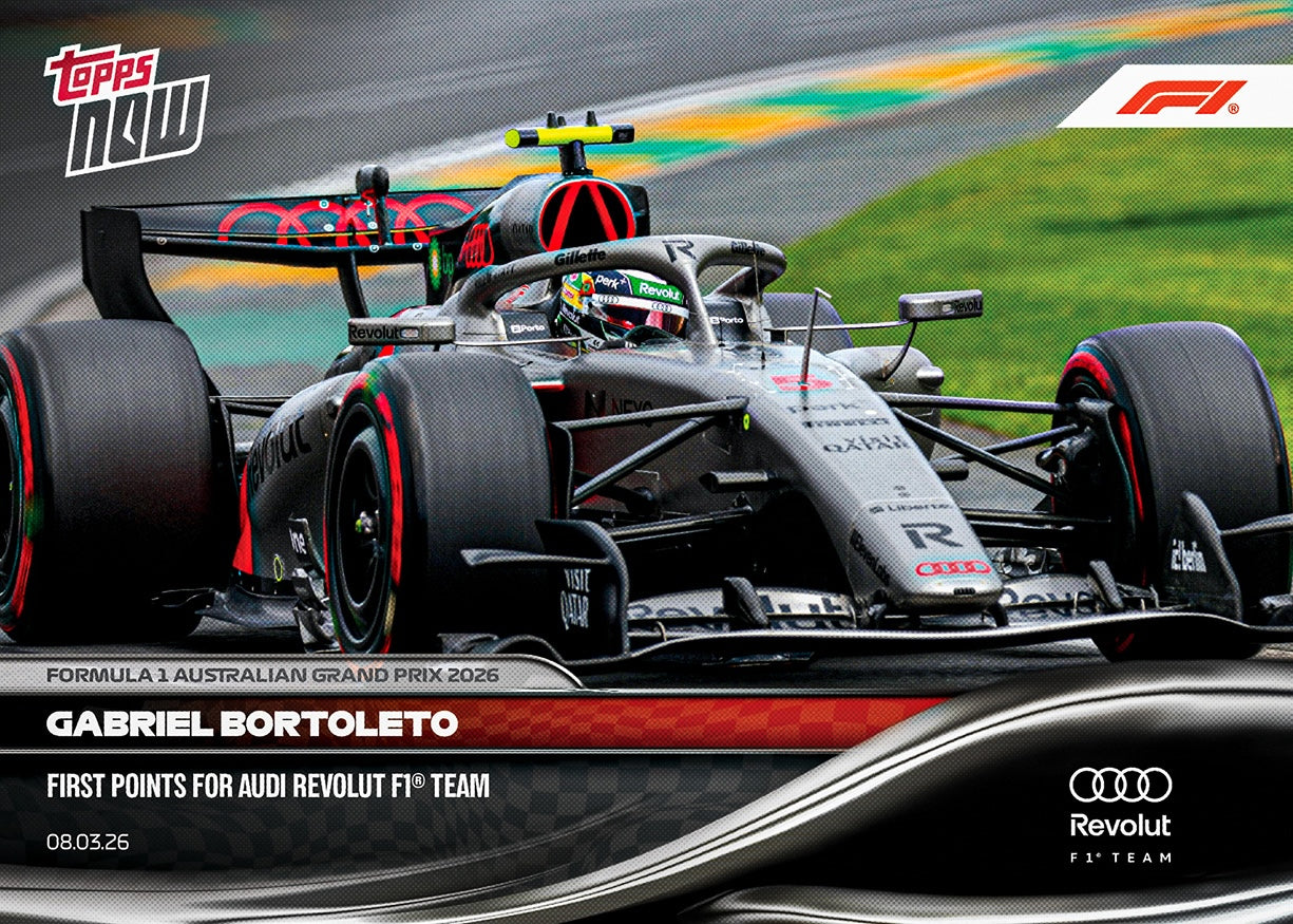 Gabriel Bortoleto - 2026 F1 Topps NOW® #16 Australian GP Audi首奪積分卡｜PR 1,700