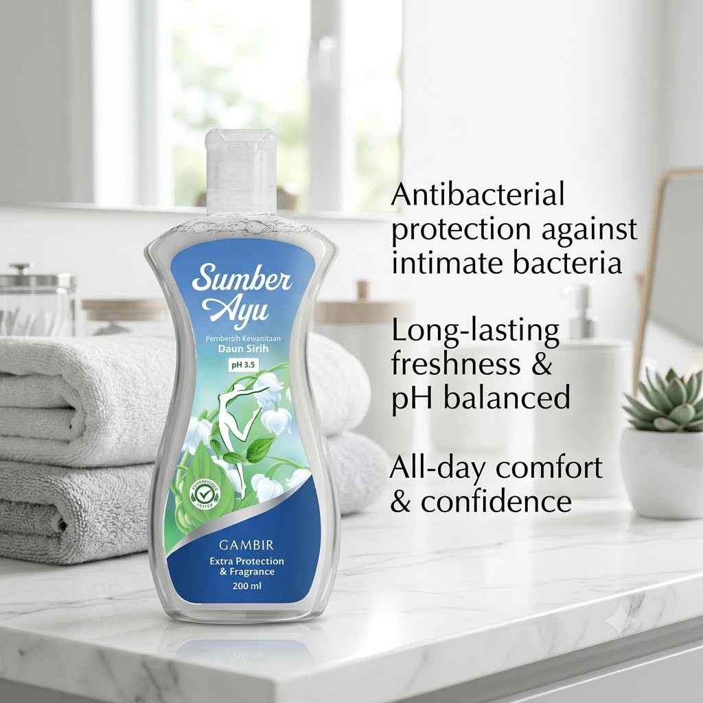 Sumber Ayu Pembersih Kewanitaan Daun Sirih 90ml/200ml - Gambir