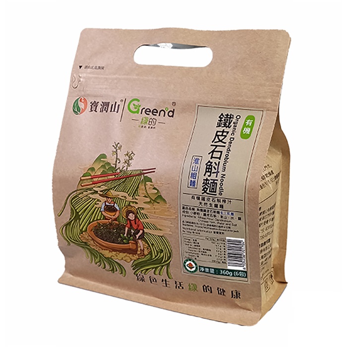寶潤山鐵皮石斛淮山粗麵360克