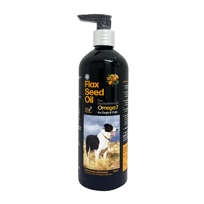 Fourflax｜紐西蘭金裝Omega UP 亞麻籽油＋沙棘植物果油 500ml (貓狗適用)