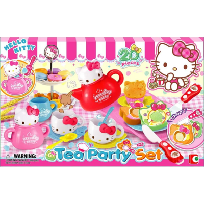 Sanrio Hello Kitty茶具玩具 女童下午茶套裝 Hello Kitty Tea Party Set 角色扮演玩具 三麗鷗玩具 兒童餐具玩具 禮物推薦