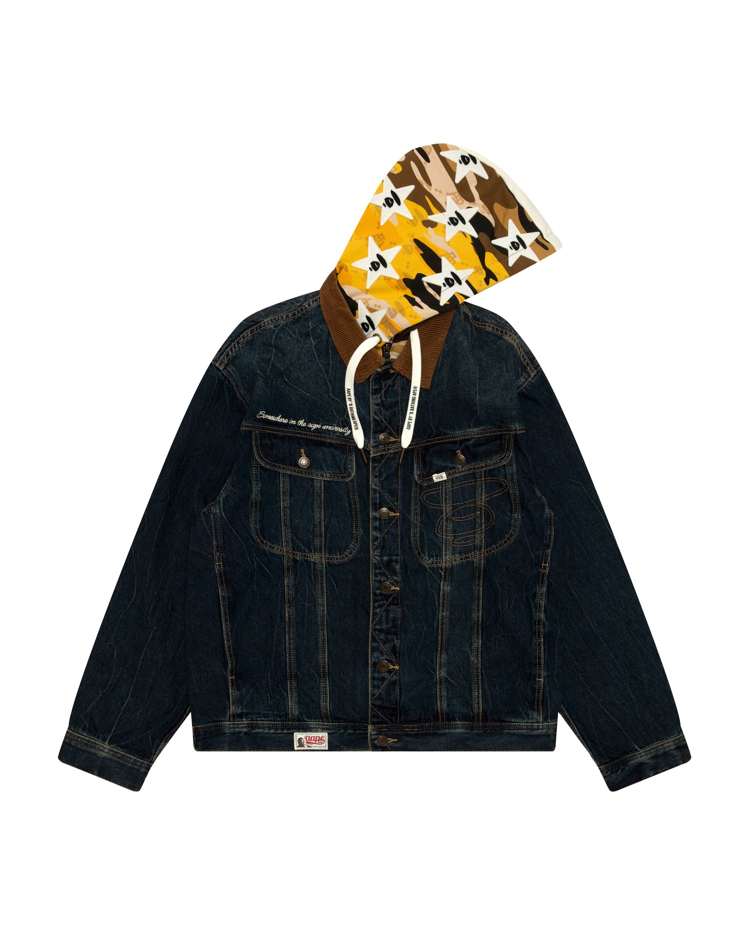 AAPE AAPEUNVS Denim Jacket With Hood (7814XXR)