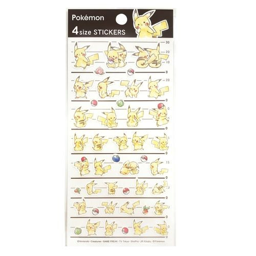 4 size sticker pokemon 300731