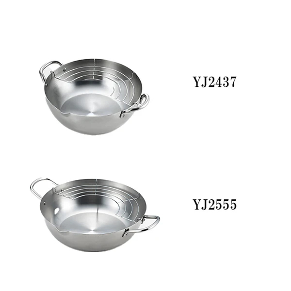 日本吉川鄉技不銹鋼天婦羅鍋