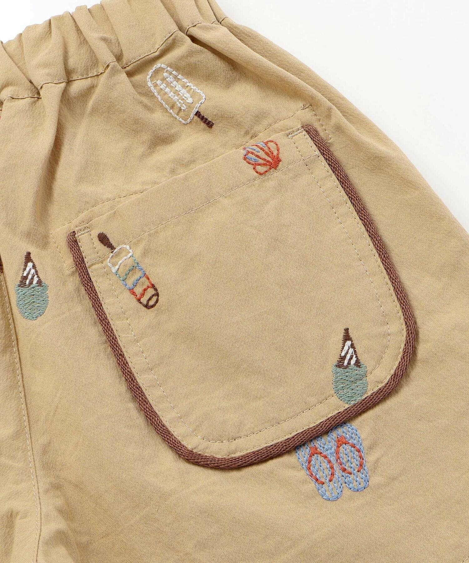 🆕【⭐訂購⭐】🌀 🇯🇵 日本直送 接觸涼感 夏季主題圖案刺繡 短褲［2款選］🌀 [ELEA-0108][260612]