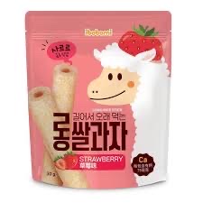 ibobomi 品牌的嬰兒長米卷（草莓味）