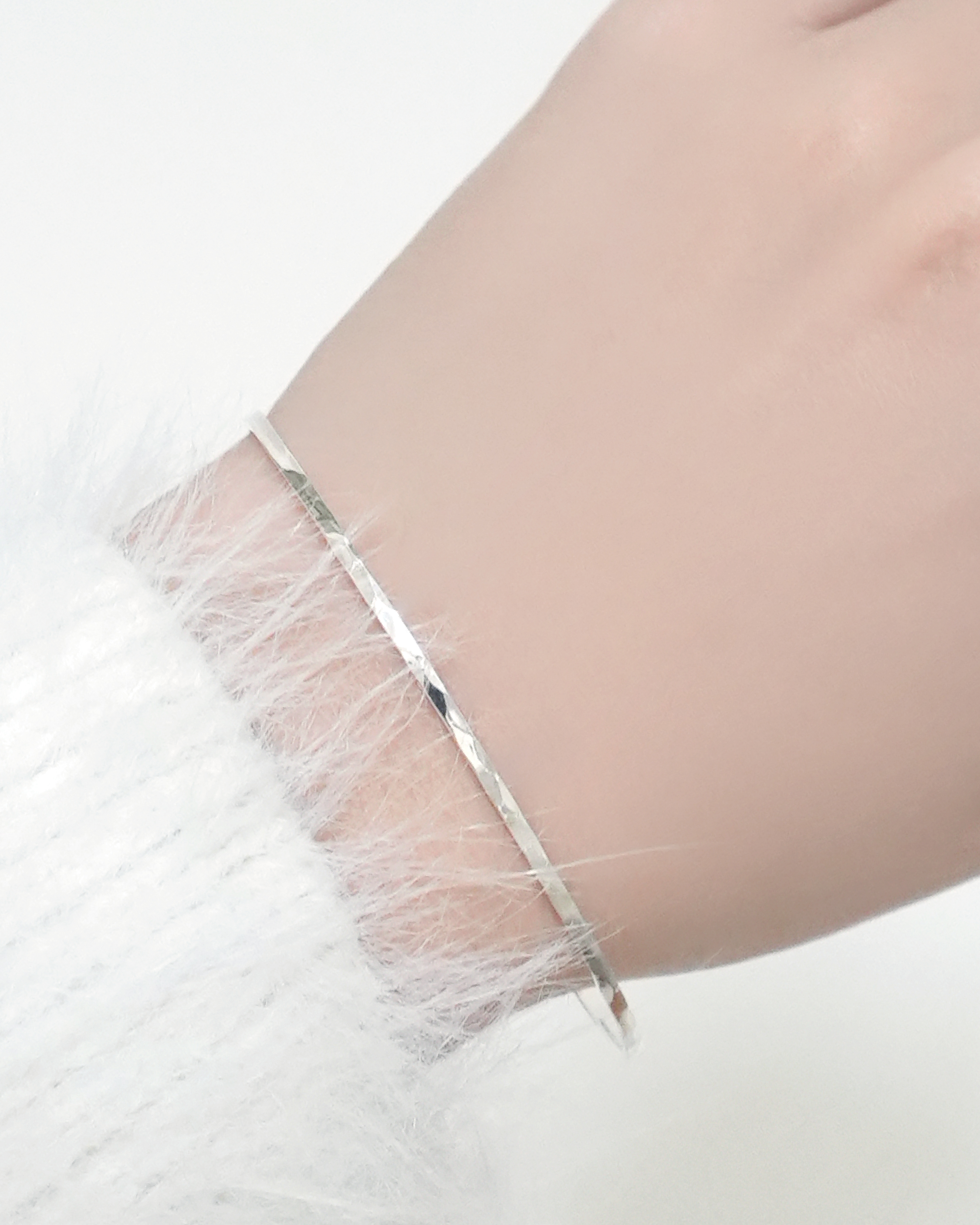 Ultra Fine Wavy Cuff Bracelet