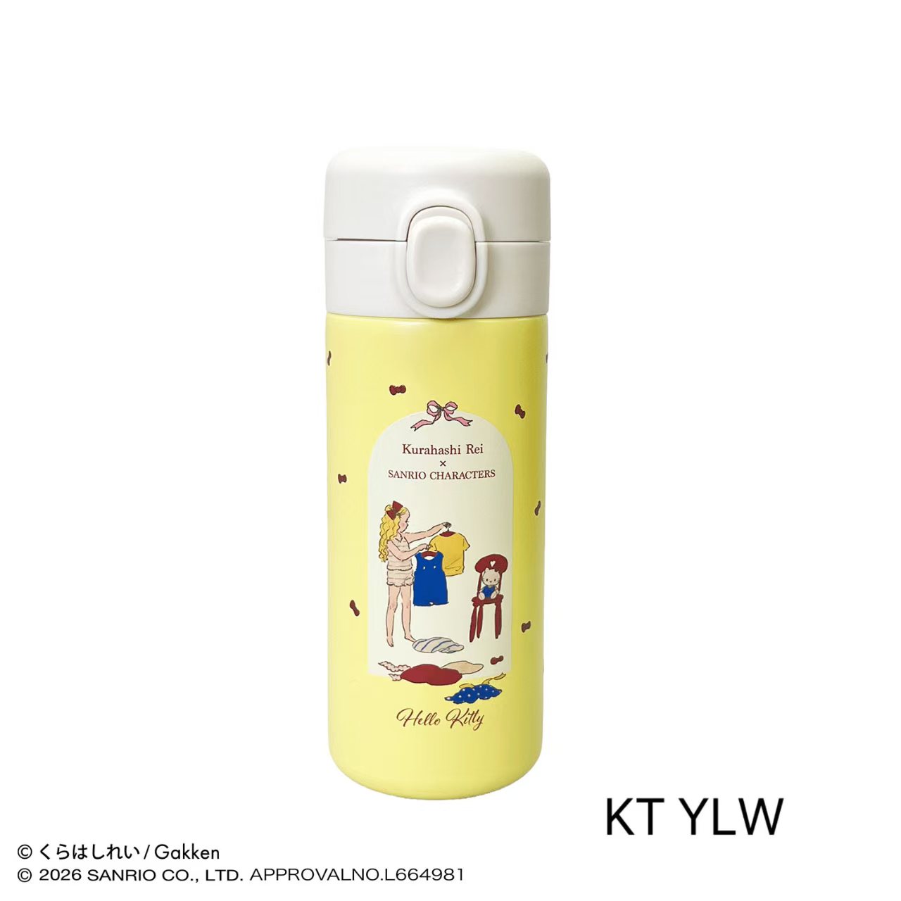 日本直送！倉橋伶衣 x Sanrio 聯乘版一鍵式不鏽鋼水樽 350ml 