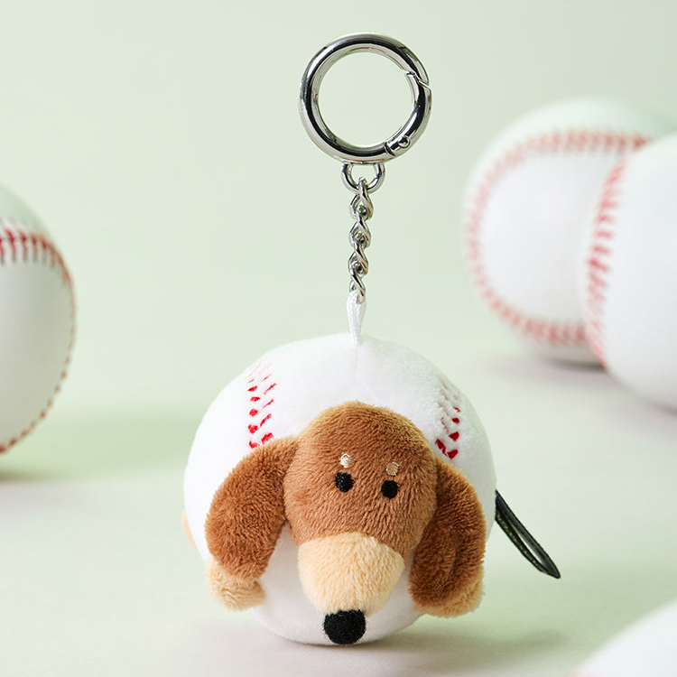 [JOGUMAN STUDIO] PLUSH KEYRING BASEBALL (2款)