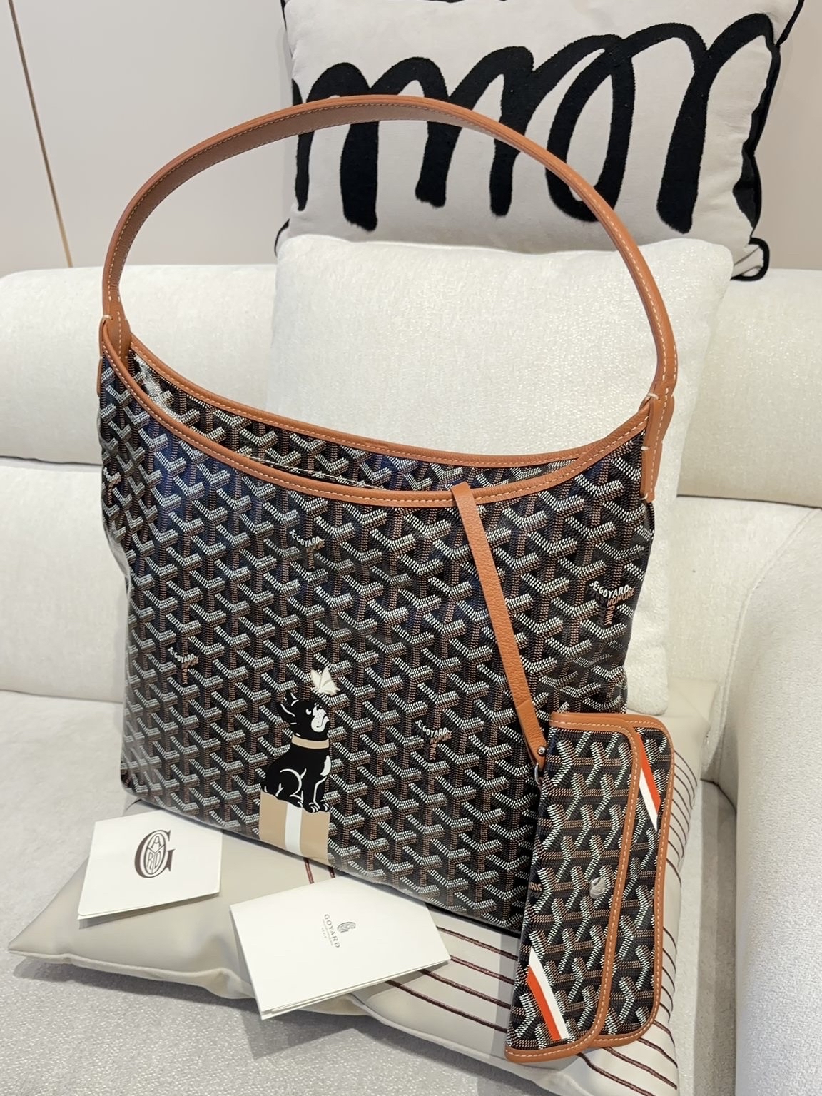 Goyard boheme Hobo Tan 100%Authentic, 98%New✅收據✅Dust bag