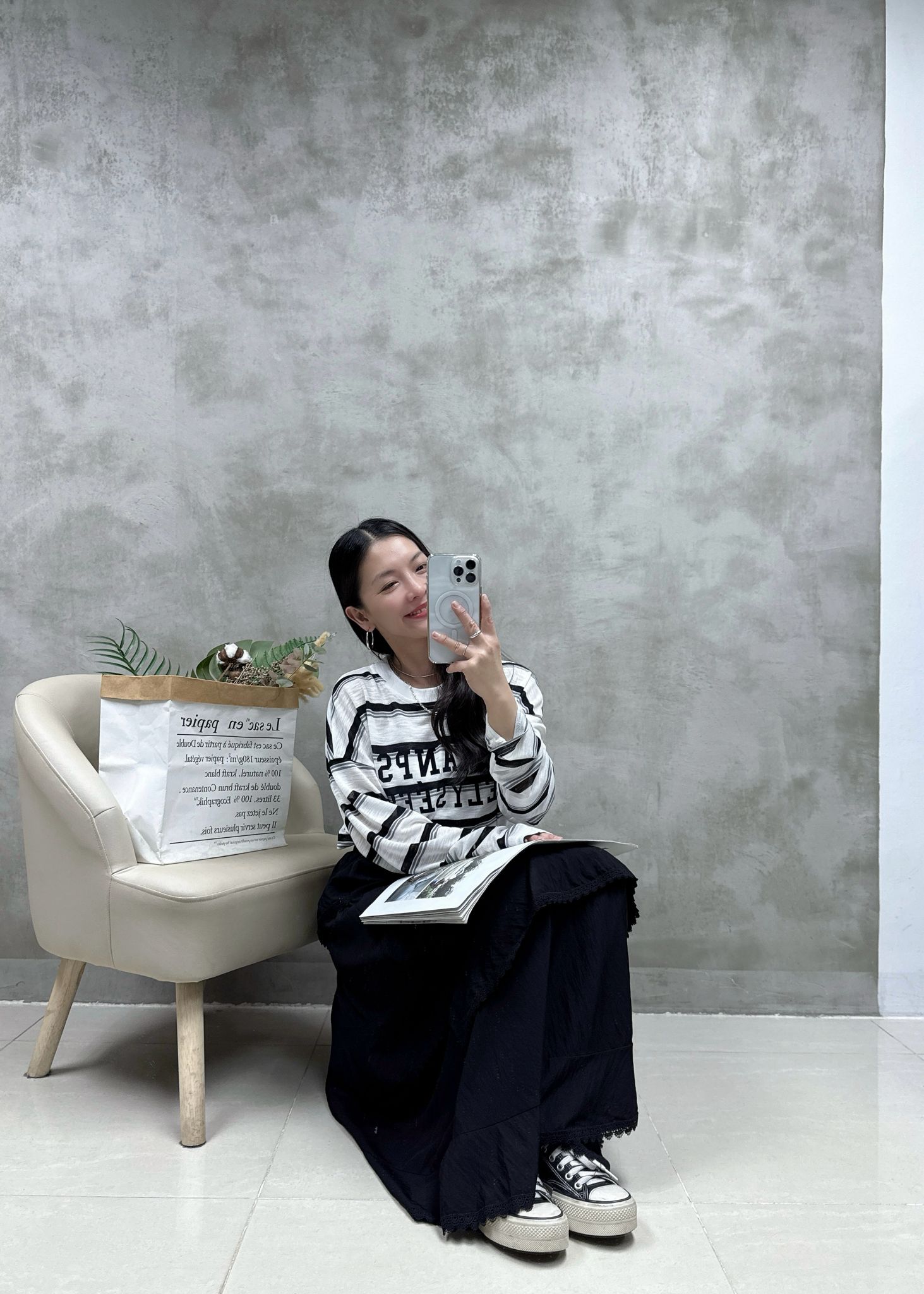 A07 層次感喱士邊半裙