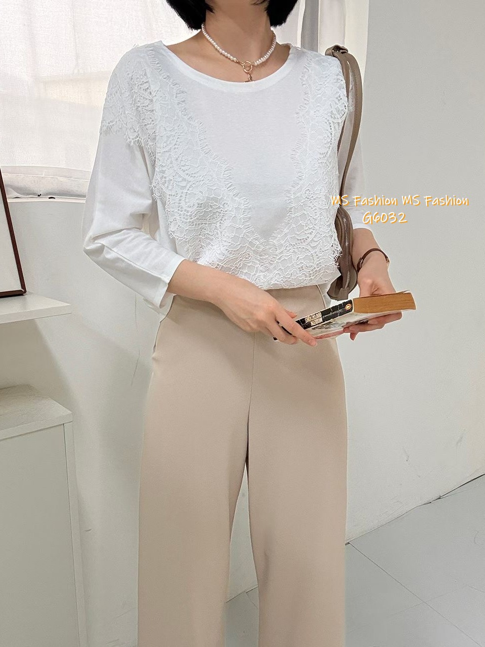 G6032 韓國🇰🇷波浪Vlace top