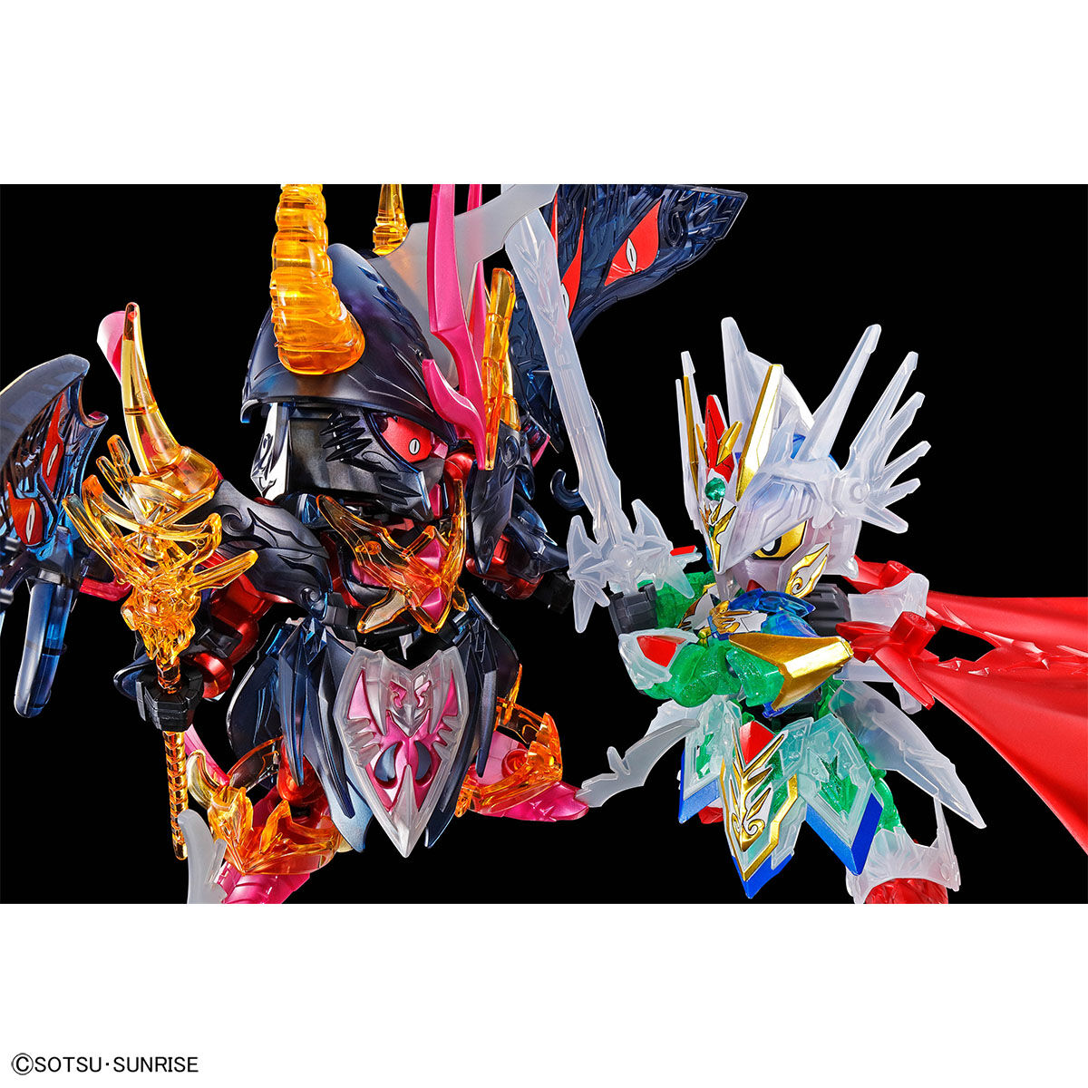 現貨 Bandai Gunpla SDW HEROS 騎士高達 & 惡魔高達 GUNDAM BASE 限定 彩透版