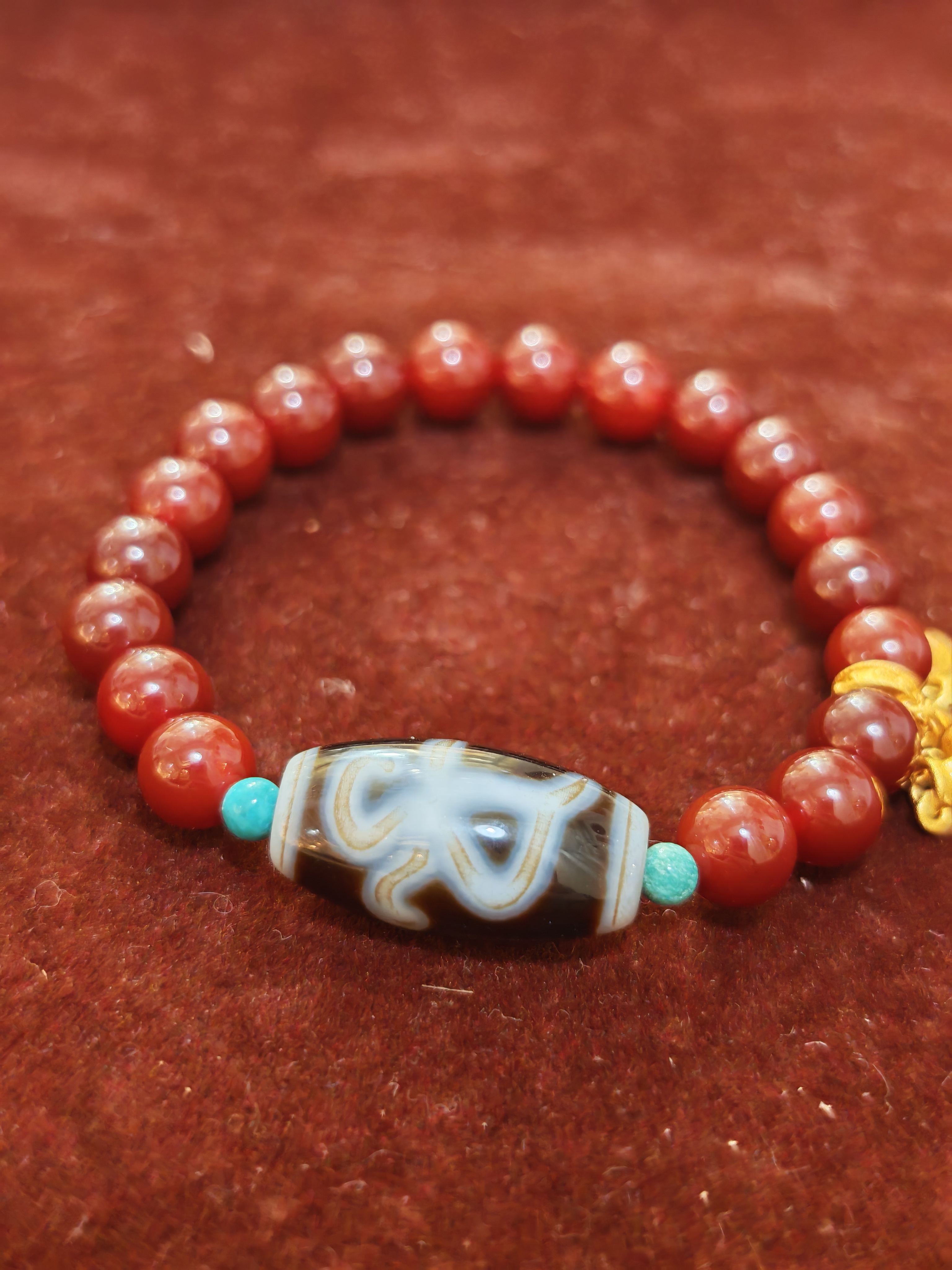 「黑白財神二眼天珠」26046