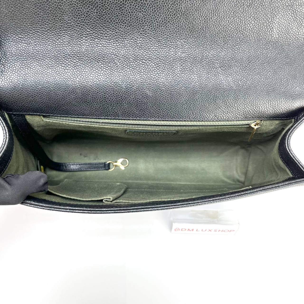 Chanel Black Caviar Large Boy GHW (Serial 23, Y: 2017)