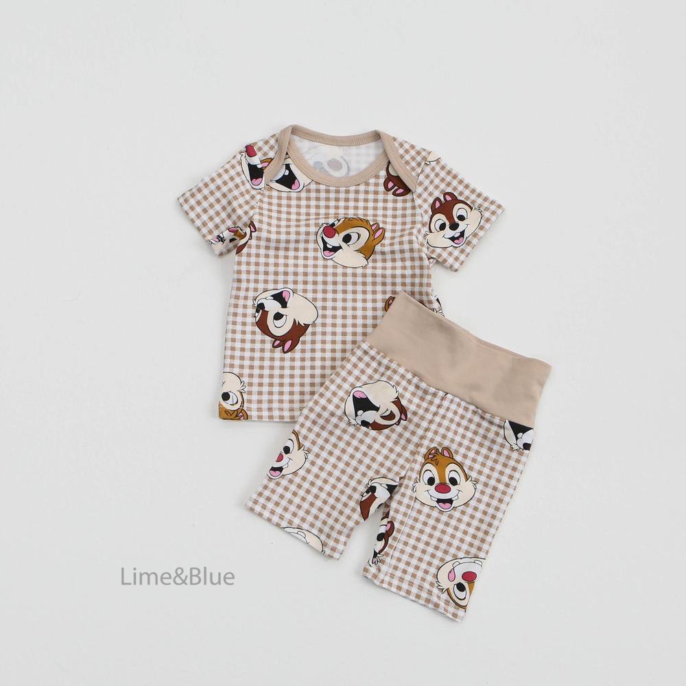 Summer Check Friends Loungewear Set