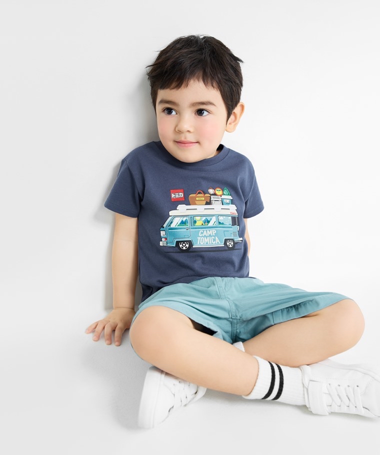 💚預訂 台灣直送💚Tomica露營車印花純棉短袖T恤