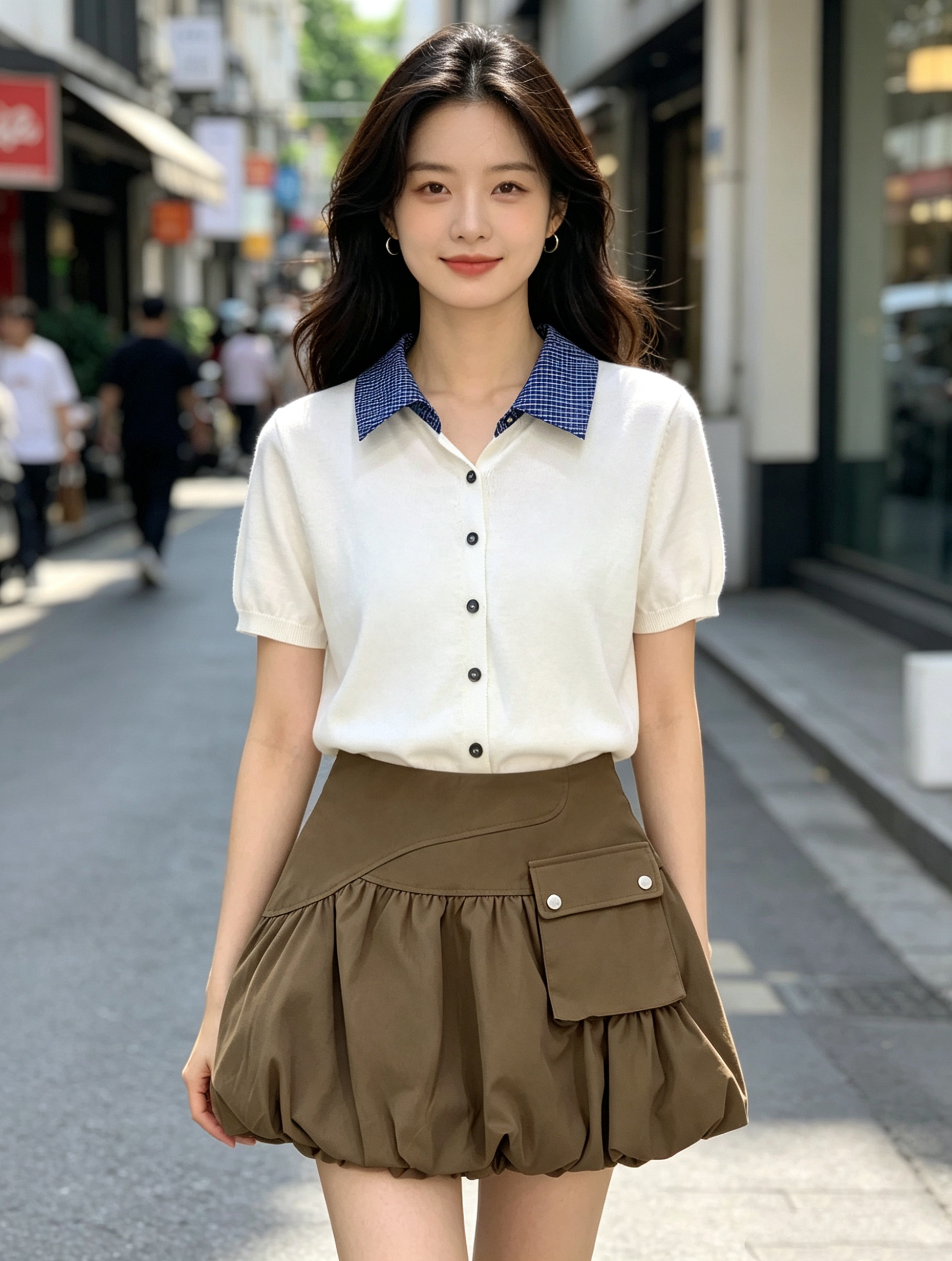 Collar Knit Top