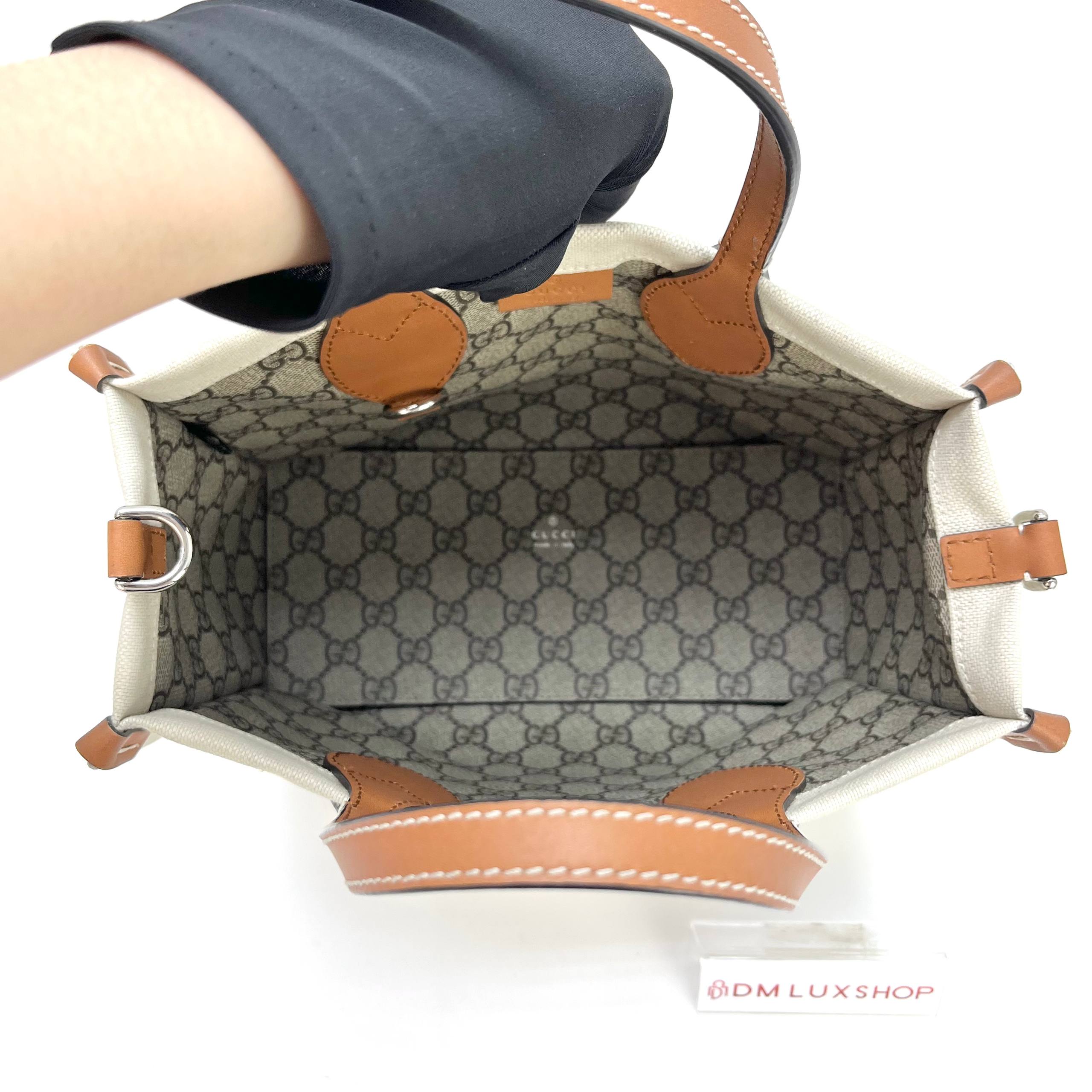 Gucci Brown Mini Tote Bag SHW