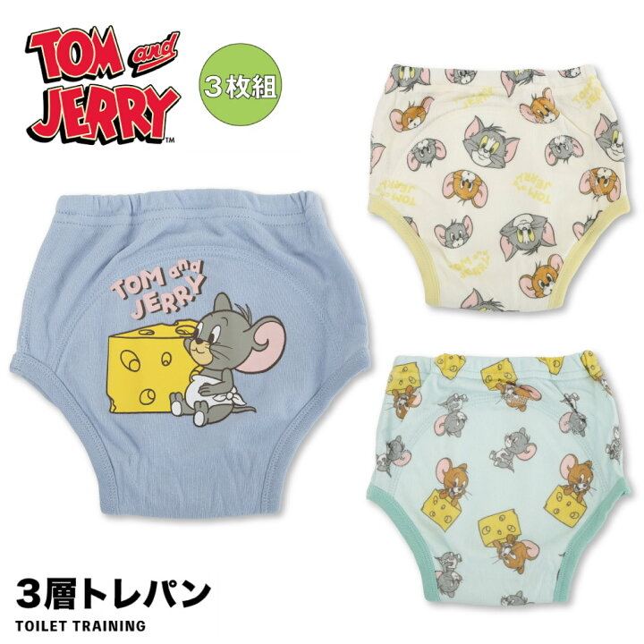 🇯🇵預訂 日本直送🇯🇵Tom & Jerry人物印花三層學習褲三件套裝