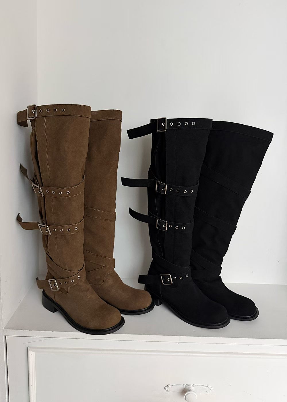 C06 過膝堆堆猄皮Boots