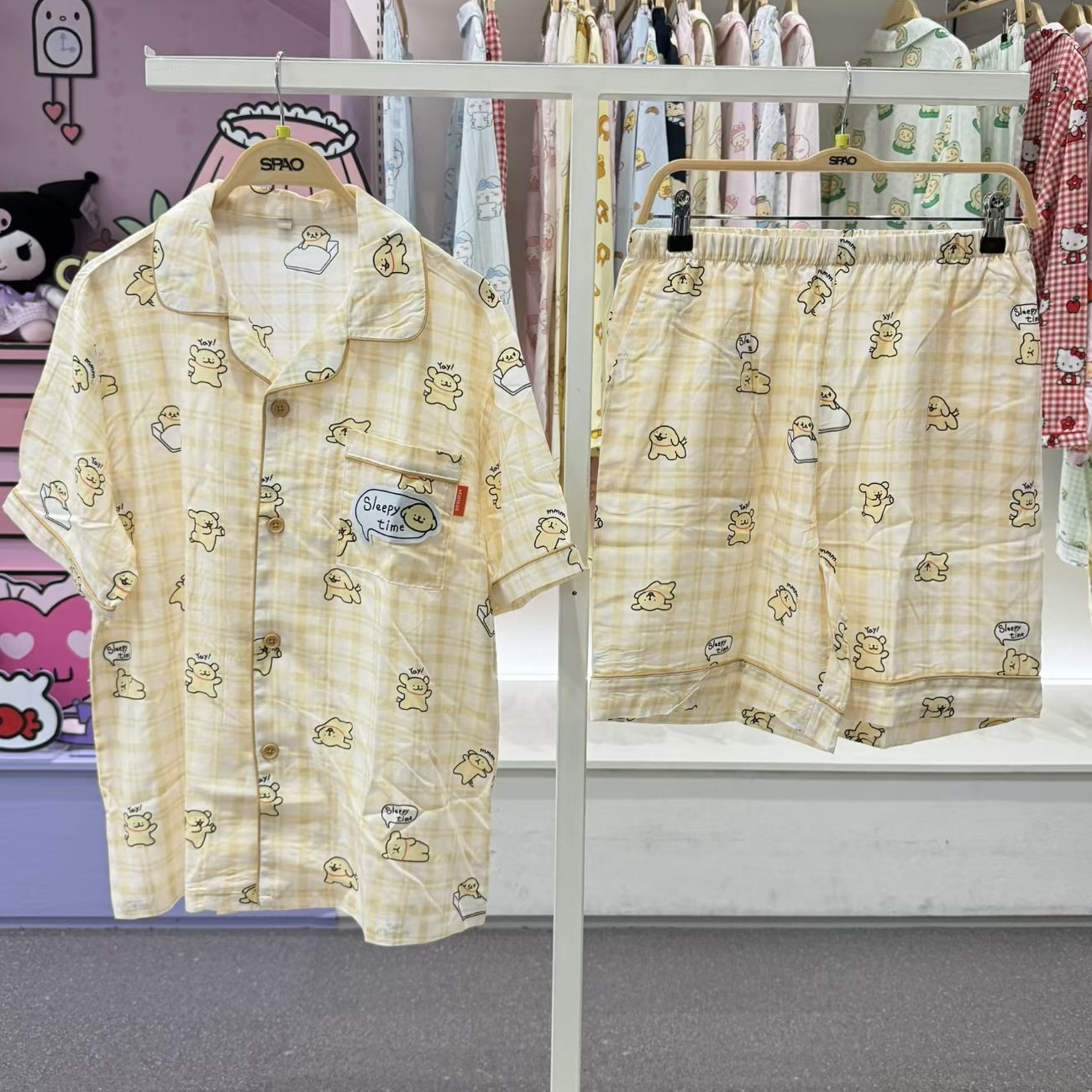 🇰🇷韓國SPAO x 線條小狗短䄂睡衣套裝