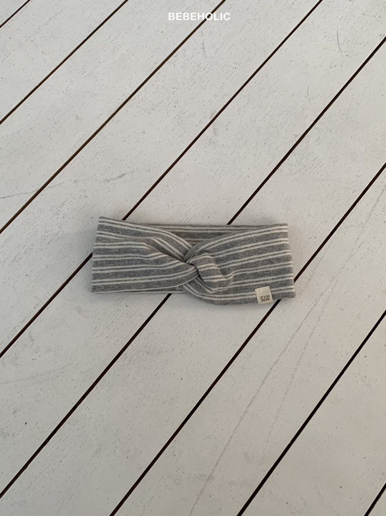 🌸預訂 韓國直送🌸🇰🇷BEBEHOLIC四色標籤條紋扭結髮帶