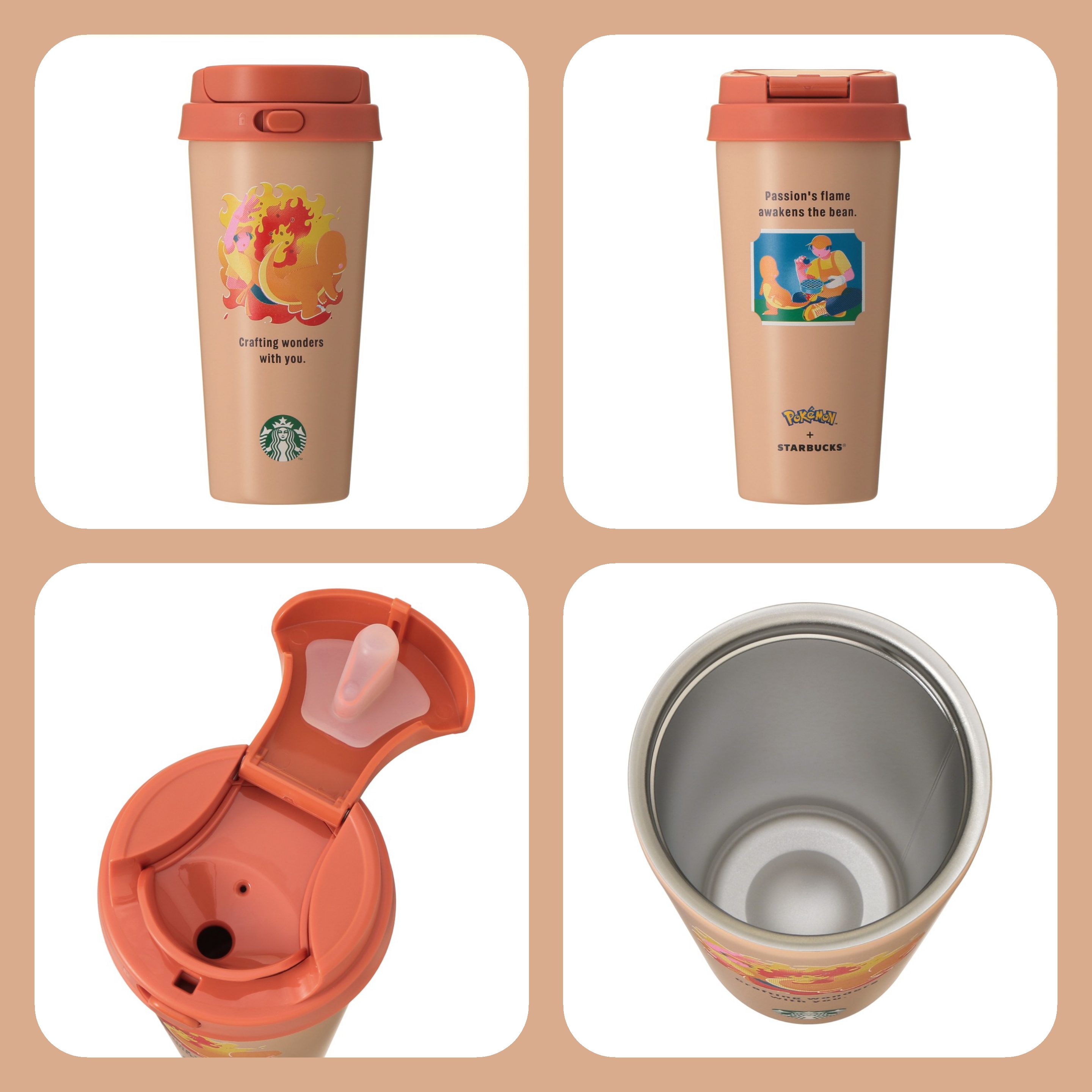 《限量發售》《日本 🇯🇵  POKÉMON + STARBUCKS系列》【不鏽鋼保溫杯 473ml  共6款】