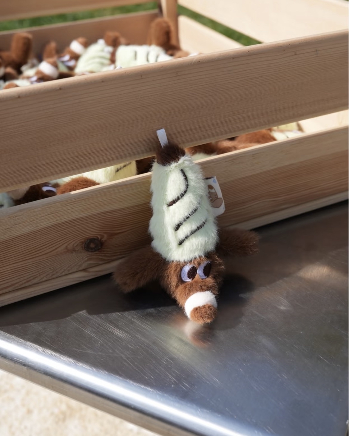 冰淇淋臘腸小狗毛絨掛件