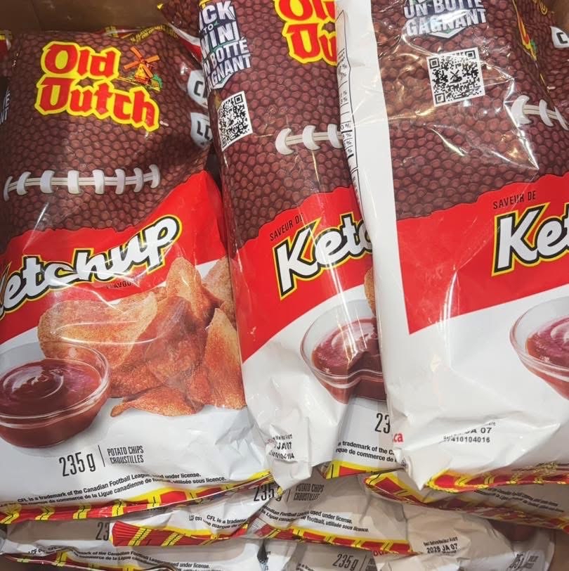 現貨【加拿大空運直送】OLD DUTCH KETCHUP CHIPS 蕃茄味薯片 235G