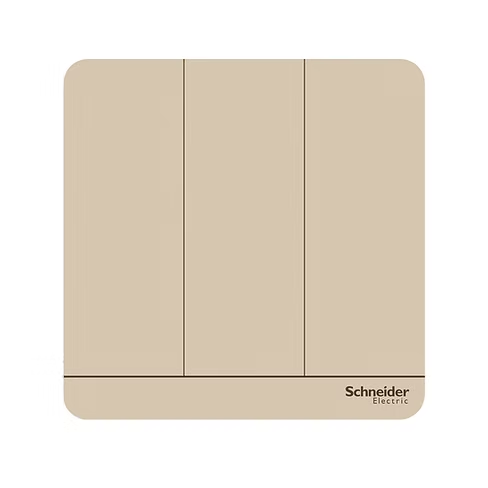 施耐德 AvatarOn 沉醉金 3位雙控 帶指示燈 開關掣