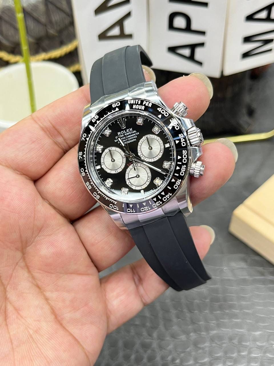 劳力士迪通拿系列/40mm银壳钻面/搭载4131全自动机械计时码🌟
